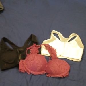 Bundle of 3 assorted bras. $10 items 3-$24. This counts as one item